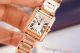 Swiss Grade Clone Cartier Tank Anglaise Silver Roman Rose Gold Diamond Bezel (8)_th.jpg